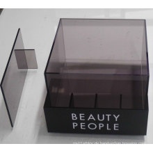 Semitransparent Acryl Counter Display Box mit Divider, Printing Acryl POS Display